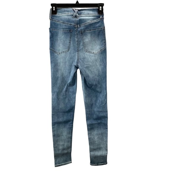 All Worthy Hunter McGrady Skinny Ankle Denim Jeans size 0 Blue A384407 NWT - Picture 2 of 6